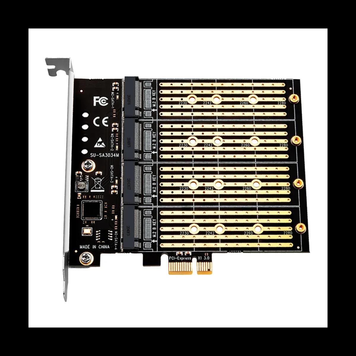 ̴ PCIE-M2 , PCI ͽ X1 4 Ʈ, B Ű, M.2 NGFF SATA SSD , PCI-E  Ȯ  ī